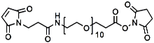 Picture of Maleimide-NH-PEG<sub>10</sub>-CH<sub>2</sub>CH<sub>2</sub>COONHS Ester