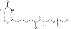 Picture of (+)-Biotin-PEG<sub>2</sub>-CH<sub>2</sub>CH<sub>2</sub>N<sub>3</sub>