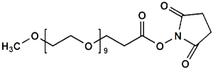 Picture of mPEG<sub>9</sub>-CH<sub>2</sub>CH<sub>2</sub>COONHS Ester