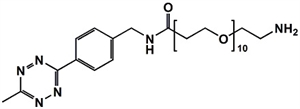 Picture of Methyltetrazine-amino-PEG<sub>10</sub>-amine