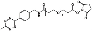 Picture of Methyltetrazine-amino-PEG<sub>7</sub>-CH<sub>2</sub>CH<sub>2</sub>COONHS
