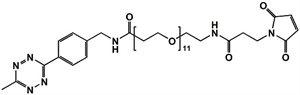 Picture of Methyltetrazine-amino-PEG<sub>11</sub>-CH<sub>2</sub>CH<sub>2</sub>NHMal