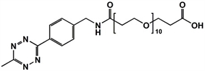 Picture of Methyltetrazine-amino-PEG<sub>10</sub>-CH<sub>2</sub>CH<sub>2</sub>COOH