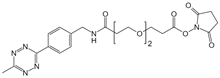 Picture of Methyltetrazine-amino-PEG<sub>2</sub>-CH<sub>2</sub>CH<sub>2</sub>COONHS