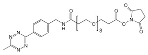 Picture of Methyltetrazine-amino-PEG<sub>8</sub>-CH<sub>2</sub>CH<sub>2</sub>COONHS