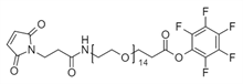 Picture of Maleimide-NH-PEG<sub>14</sub>-CH<sub>2</sub>CH<sub>2</sub>PFP Ester