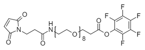 Picture of Maleimide-NH-PEG<sub>8</sub>-CH<sub>2</sub>CH<sub>2</sub>COOPFP Ester