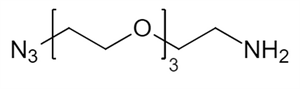 Picture of N<sub>3</sub>-PEG<sub>3</sub>-CH<sub>2</sub>CH<sub>2</sub>NH<sub>2</sub>