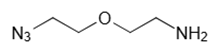 Picture of N<sub>3</sub>-PEG<sub>1</sub>-CH<sub>2</sub>CH<sub>2</sub>NH<sub>2</sub>