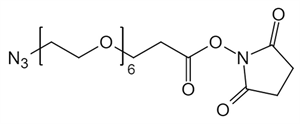 Picture of N<sub>3</sub>-PEG<sub>6</sub>-CH<sub>2</sub>CH<sub>2</sub>COONHS Ester
