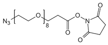 Picture of N<sub>3</sub>-PEG<sub>8</sub>-CH<sub>2</sub>CH<sub>2</sub>COONHS Ester