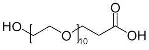 Picture of HO-PEG<sub>10</sub>-CH<sub>2</sub>CH<sub>2</sub>COOH