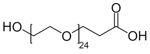 Picture of HO-PEG<sub>24</sub>-CH<sub>2</sub>CH<sub>2</sub>COOH