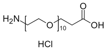 Picture of H<sub>2</sub>N-PEG<sub>10</sub>-CH<sub>2</sub>CH<sub>2</sub>COOH