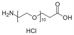 Picture of H<sub>2</sub>N-PEG<sub>10</sub>-CH<sub>2</sub>CH<sub>2</sub>COOH