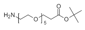 Picture of H<sub>2</sub>N-PEG<sub>5</sub>-CH<sub>2</sub>CH<sub>2</sub>COO<sup>t</sup>Bu