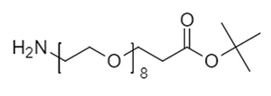 Picture of H<sub>2</sub>N-PEG<sub>8</sub>-CH<sub>2</sub>CH<sub>2</sub>COO<sup>t</sup>Bu