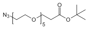 Picture of N<sub>3</sub>-PEG<sub>5</sub>- CH<sub>2</sub>CH<sub>2</sub>COO<sup>t</sup>Bu