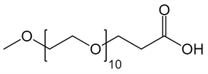 Picture of mPEG<sub>10</sub>-CH<sub>2</sub>CH<sub>2</sub>COOH