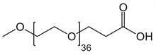 Picture of mPEG<sub>36</sub>-CH<sub>2</sub>CH<sub>2</sub>COOH
