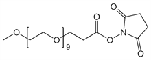 Picture of mPEG<sub>9</sub>-CH<sub>2</sub>CH<sub>2</sub>COONHS Ester