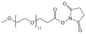 Picture of mPEG<sub>11</sub>-CH<sub>2</sub>CH<sub>2</sub>COONHS Ester