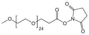 Picture of mPEG<sub>24</sub>-CH<sub>2</sub>CH<sub>2</sub>COONHS Ester