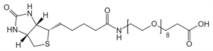 Picture of (+)-Biotin-PEG<sub>8</sub>-CH<sub>2</sub>CH<sub>2</sub>COOH