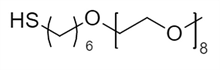 Picture of HS-(CH<sub>2</sub>)<sub>6</sub>-O-PEG<sub>8</sub>-OCH<sub>3</sub>
