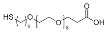Picture of HS-(CH<sub>2</sub>)<sub>6</sub>-O-PEG<sub>8</sub>-CH<sub>2</sub>CH<sub>2</sub>COOH
